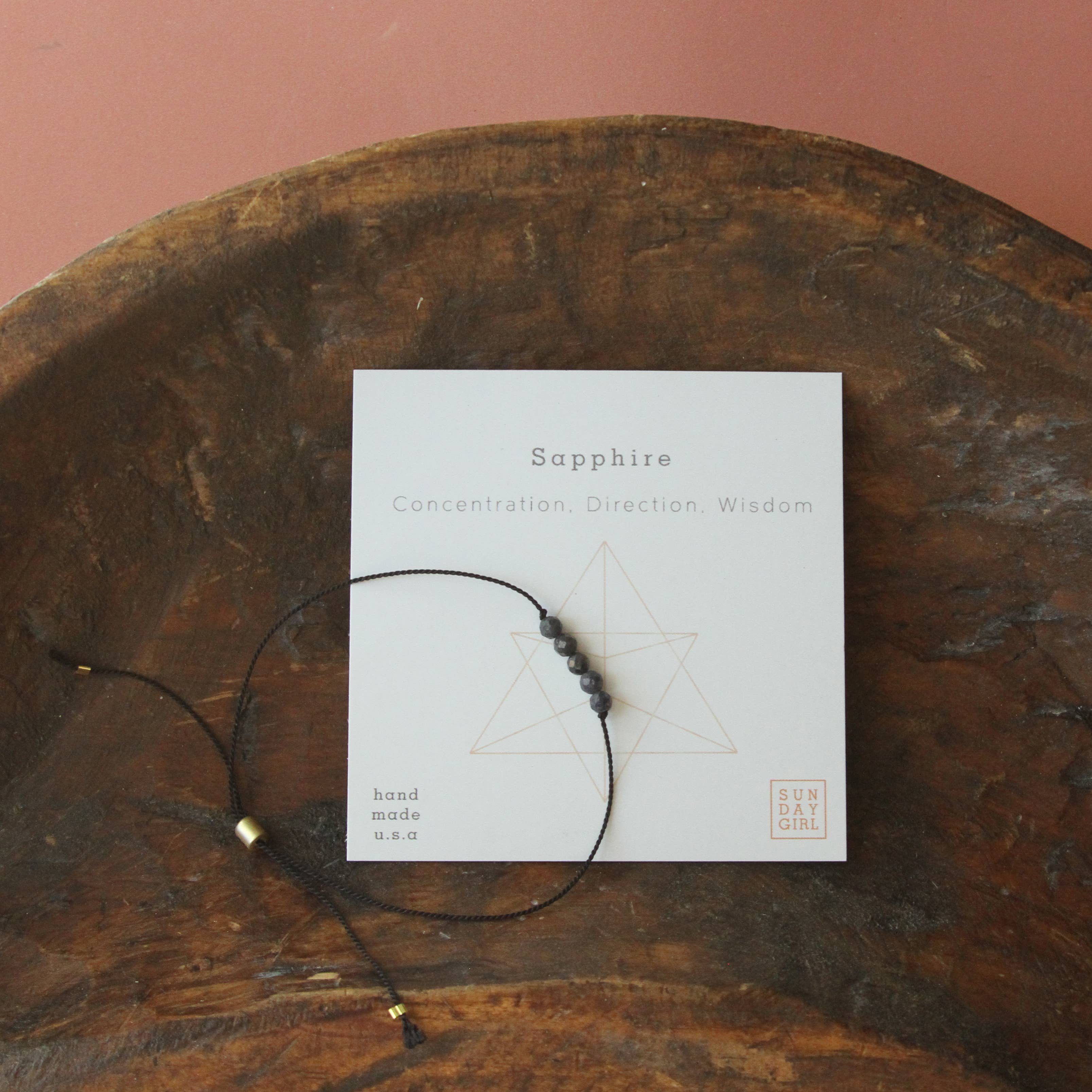 Sunday Girl by Amy DiLamarra - Vente Bracelet de perles - CGB-SAP | Bracelet en pierres et cristaux de guérison en saphir 3