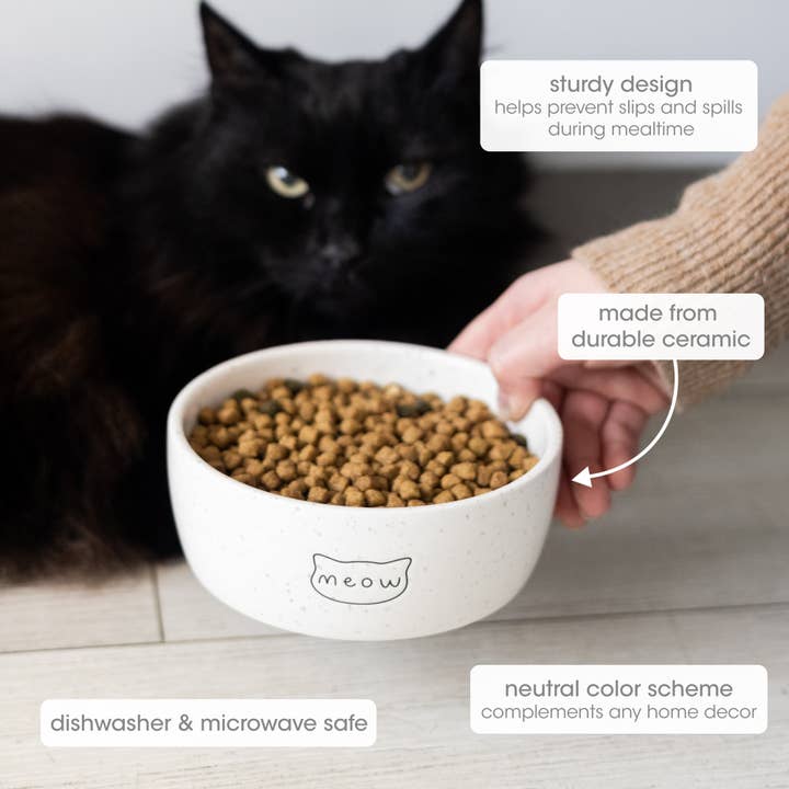 Pearhead - Wholesale Pet Bowl - Cat/Dog - Speckled Cat Bowl, Small