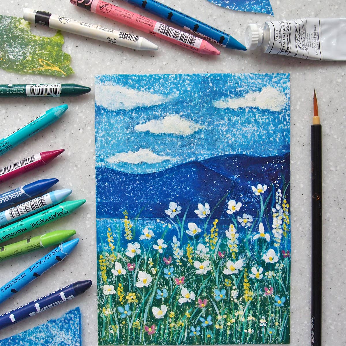 Kelli McNichols Art - Wholesale Everyday Greeting Card - Mountain Wildflowers1