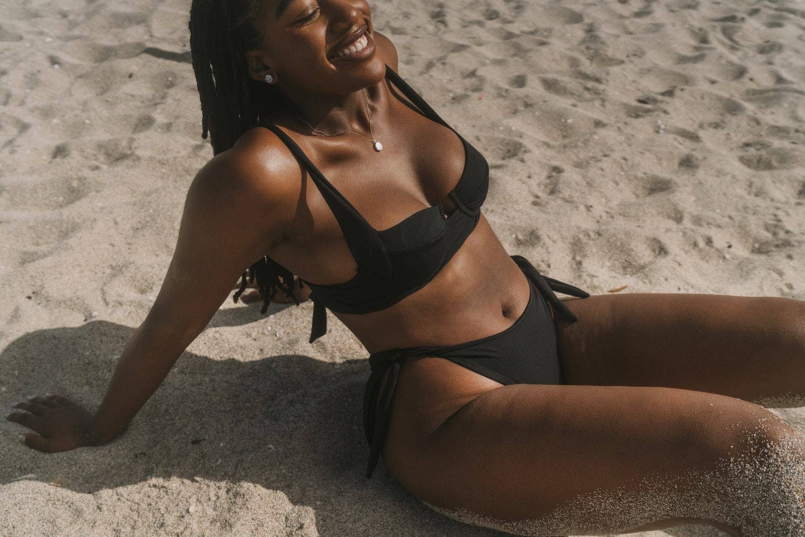 Pure Bliss Bikinis - Wholesale Swim Top - Women's - Underwire BIkini Top - Black Rib9