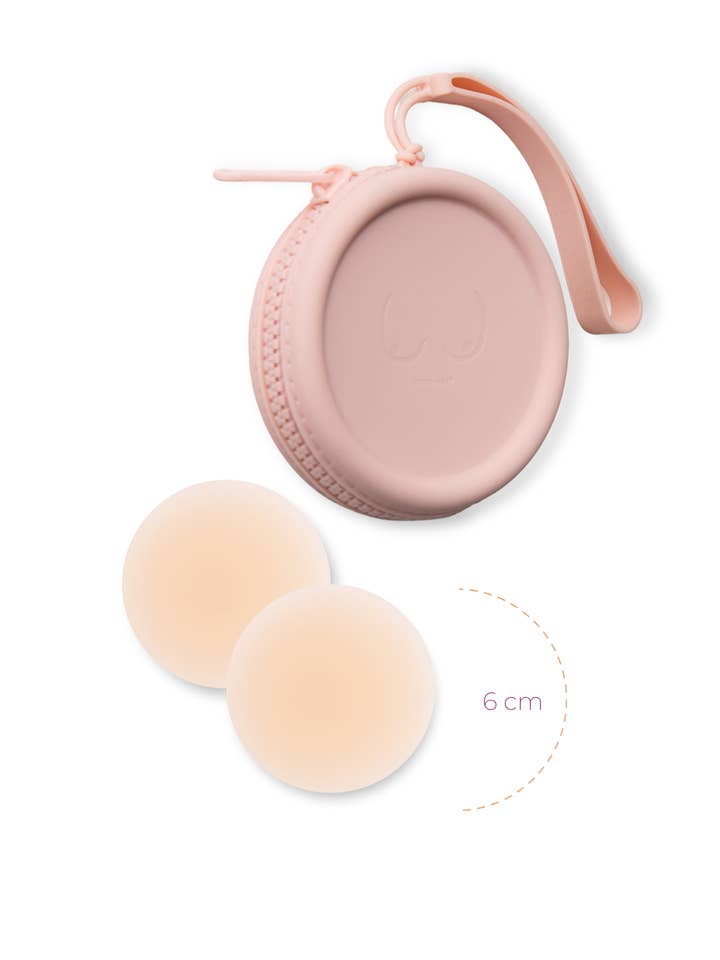 Boob-eez - Wholesale Nipple Pasties - Women's - x1 Silicone Travel Case + x1 Pair of "Headlight Hiders"2