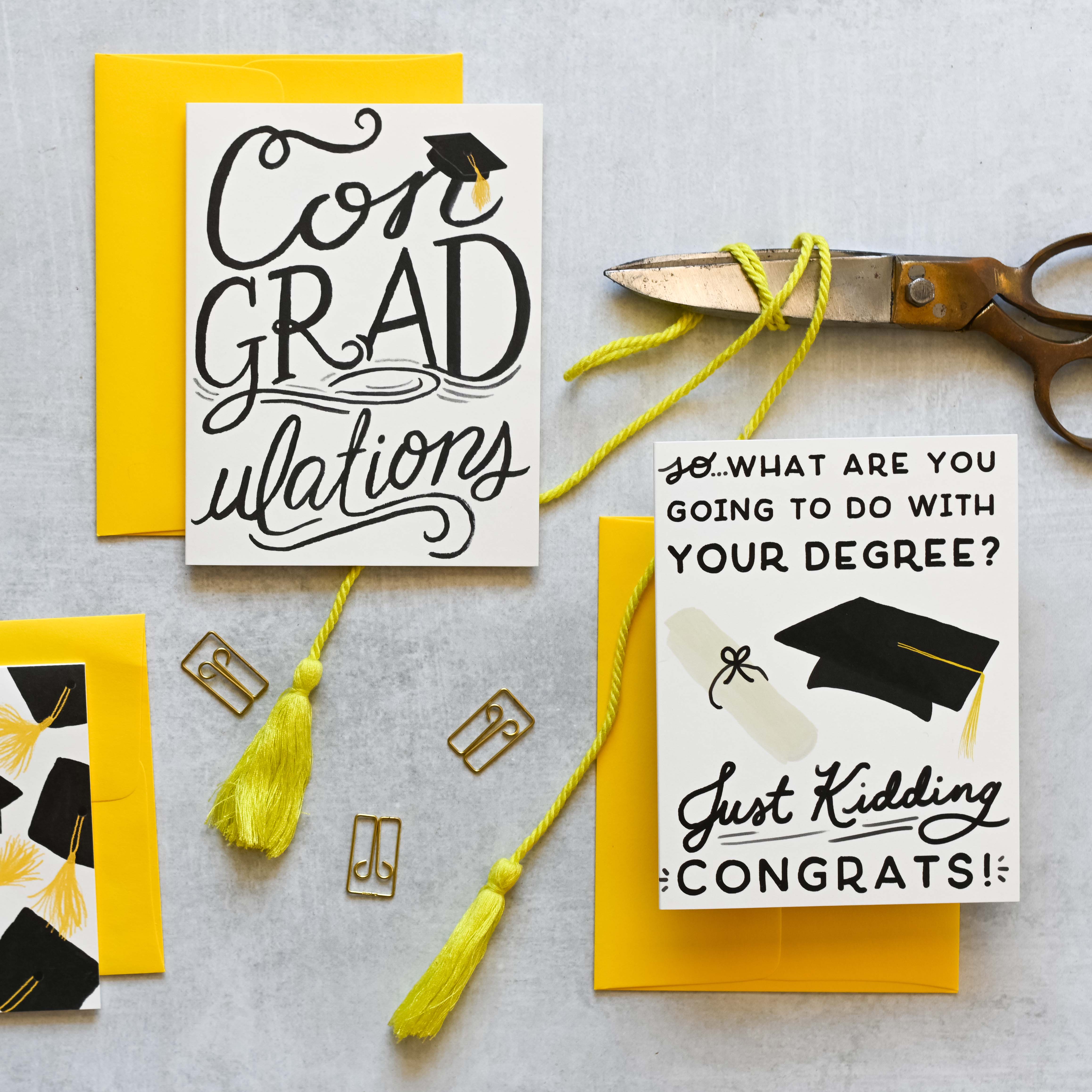 Slightly Stationery - Wholesale Graduation Card - Con-GRAD-ulations | Graduation Card | Congrats Grad Card1