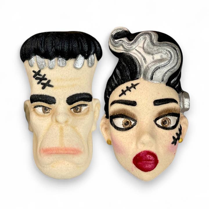 Frank-N-Stein and Bride| Horror Bath Bombs for wholesale by Soak + Salt Co
