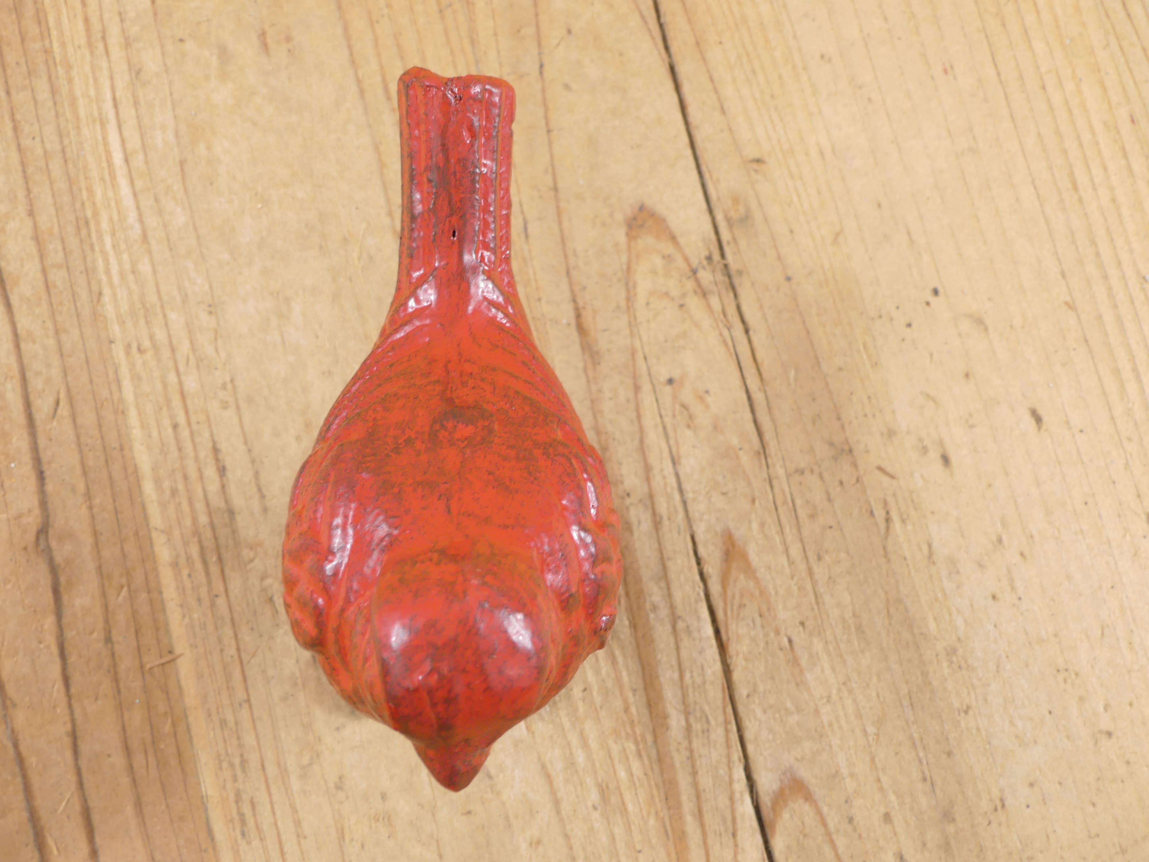 Midwest Craft House - Wholesale Decorative Figurine - CAST IRON RED BIRD FIGURE / CARDINAL3