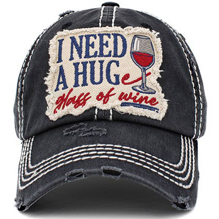 I Need a HUGe Glass of Wine and other Purchase Wholesale wine hat. Free Returns & Net 60 Terms on Faire trending on Faire.