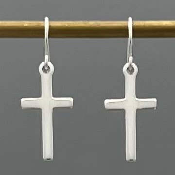 Something Silver - Wholesale Dangle Earrings - Cross Dangle Earrings1