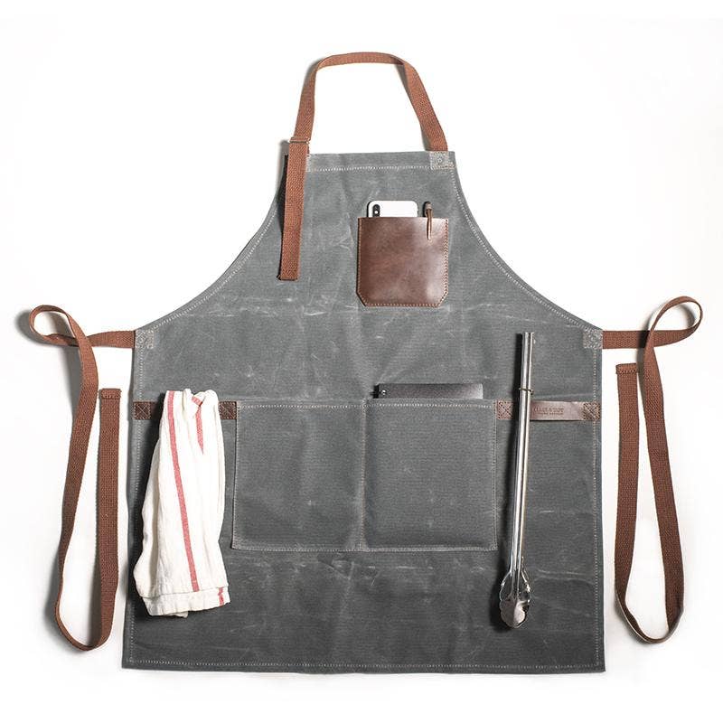Clark & Taft Crafting Company – wholesale Apron – Waxed Canvas Apron11