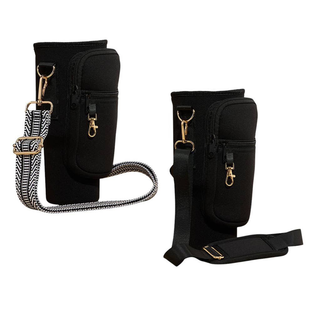 Sensibling Corp. – Großhandel Umhängetasche - Damen – Tragetasche mit Chevron-Muster und Schulterriemen für Becherhalter3