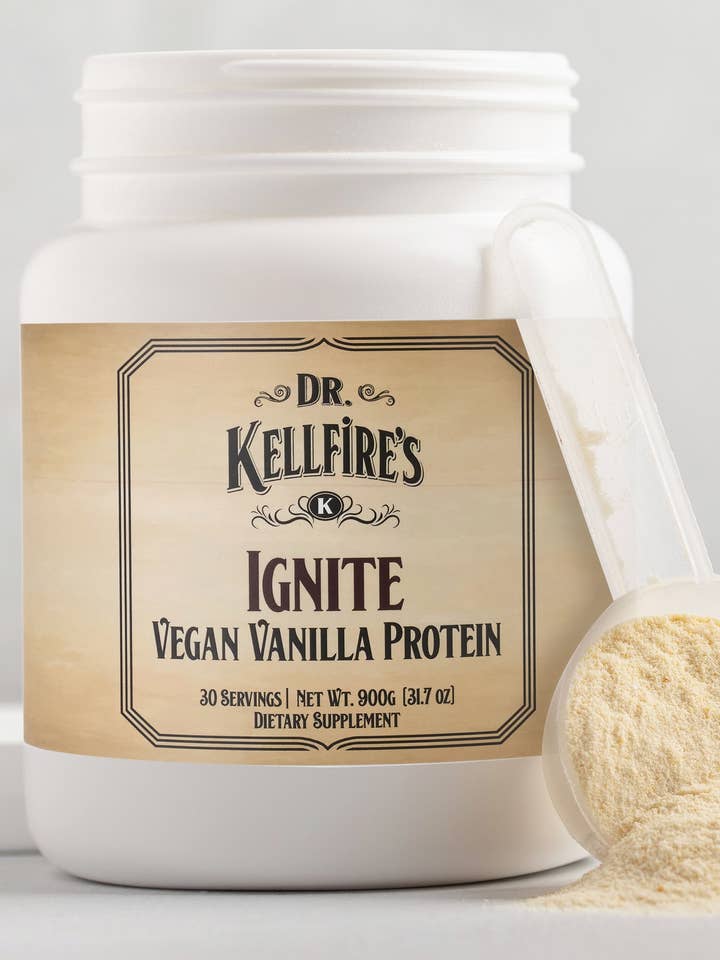 Vegan Vanilla Protein Powder for wholesale by Dr. KellFire
