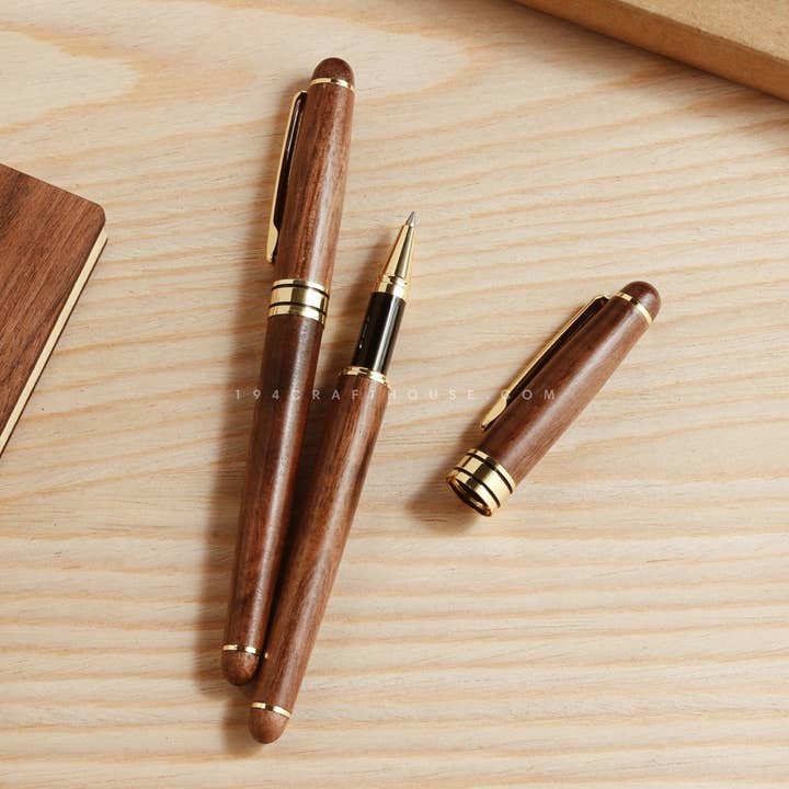 194 Craft House - Wholesale Pen - Custom Name Walnut Wooden Gel Pens - Home Gifts & Decor10
