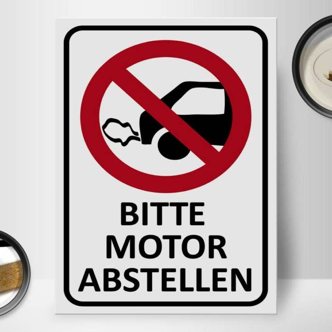 Femer - Wholesale Sign - Wooden sign note 30x40 cm Please turn off the engine wooden decorative sign1