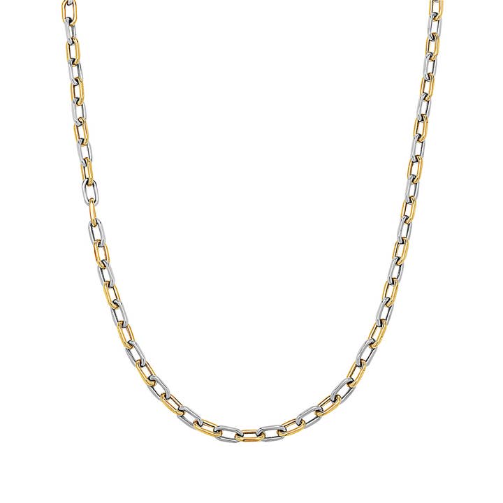 10K Gold Anchor Chain Necklace for wholesale by Pori Jewelry