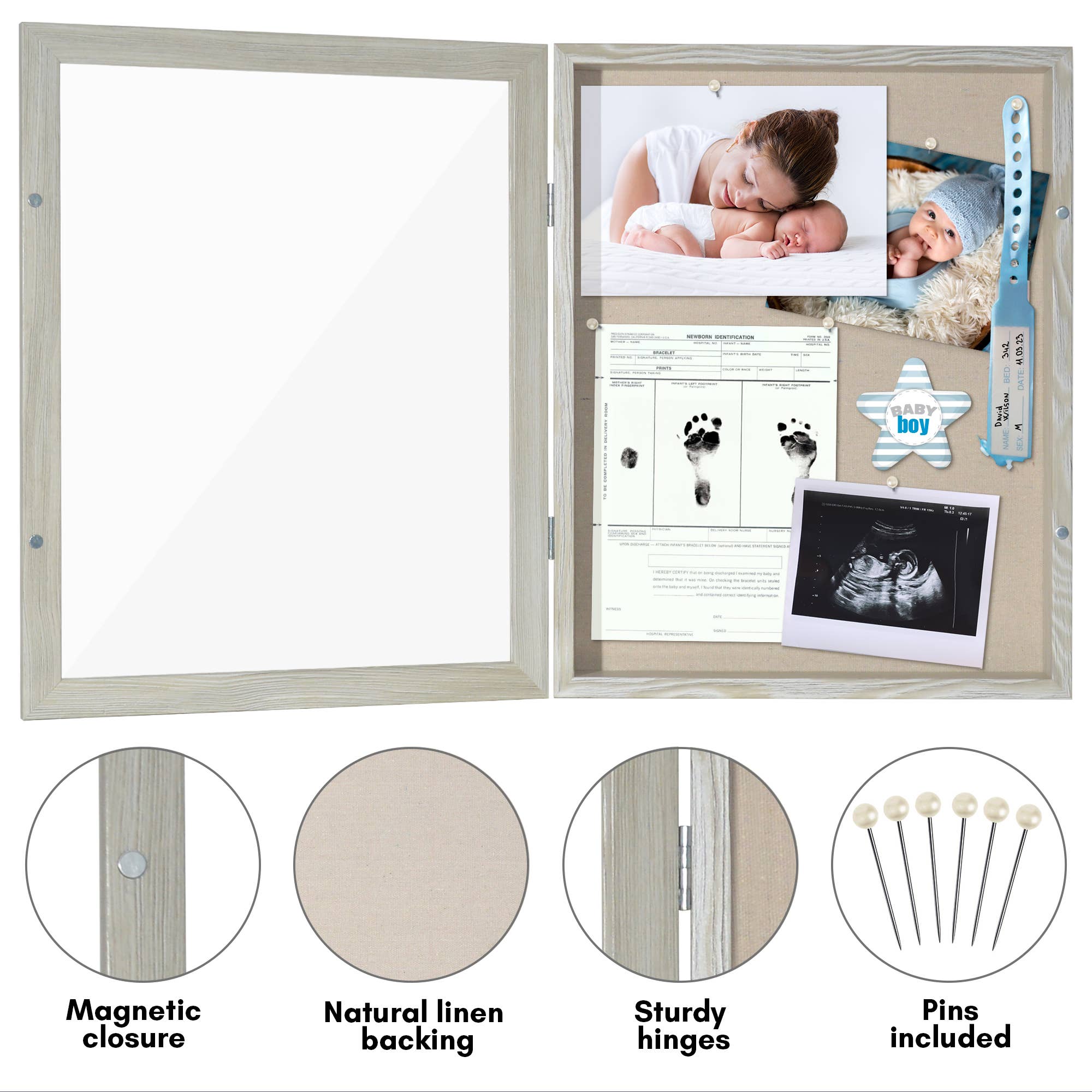 Americanflat - Wholesale Picture Frame - Americanflat Front Loading Shadow Box Frame for Keepsakes15
