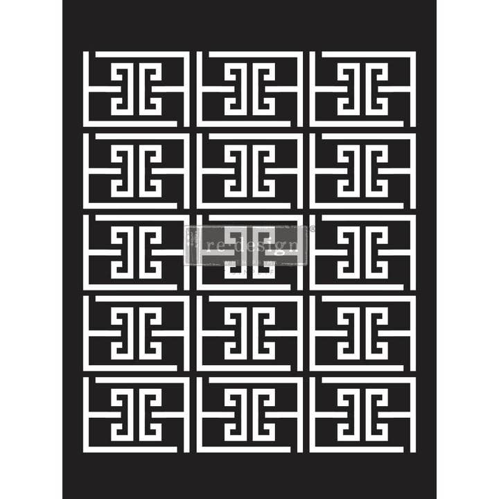 Redesign With Prima Stencils Something Geometric 9"x12" for wholesale by Redesign with Prima