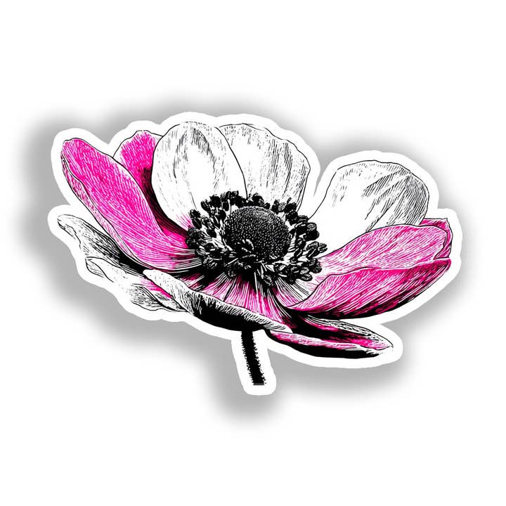 Yoonek Graphics - Wholesale Sticker - Anemone Flower Decal Sticker # A0187530