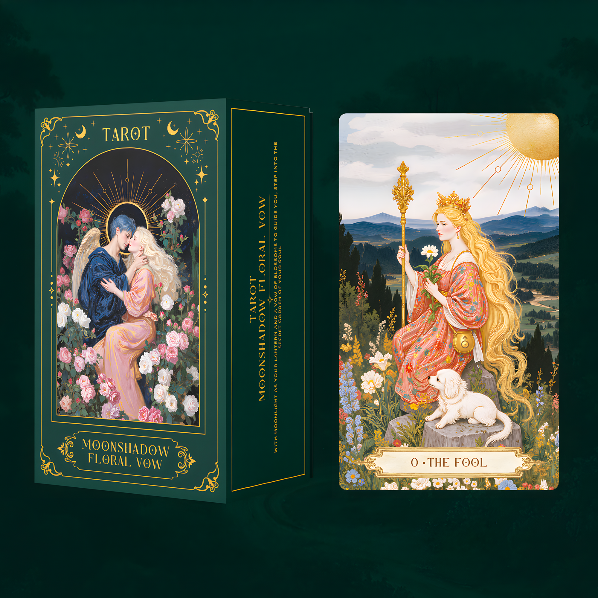 Vermilion Collection – wholesale Tarot-kort – Månskugga Blomsterlöfte Tarot3