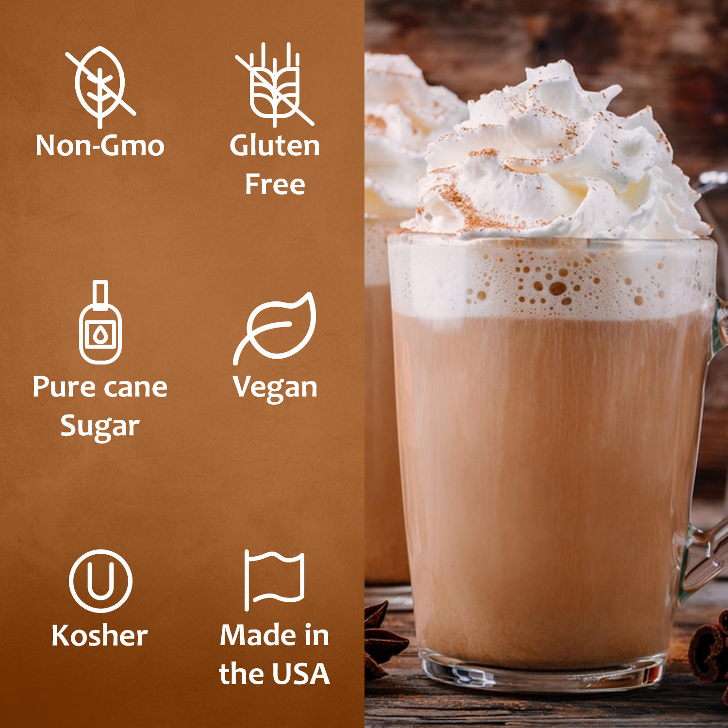 Syruvia - Vente Sirops aromatisés - Coffret Syruvia Mix - Édition Café Gourmet (6 Pack)2