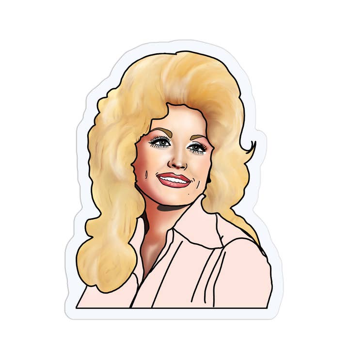 Dolly Parton Sticker for wholesale by Drawn Goods