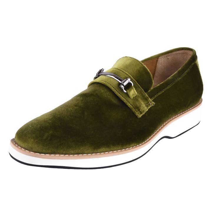 LIBERTYZENO – Großhandel Loafer – Herren – Welkar Slip-On-Mokassins für Herren aus Samt mit lässiger Schnalle