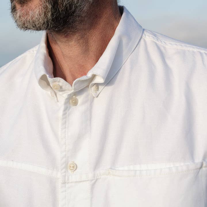 Yarmouth Oilskins - Wholesale Button Down Shirt - Men's - The Yarmouth Shirt - White