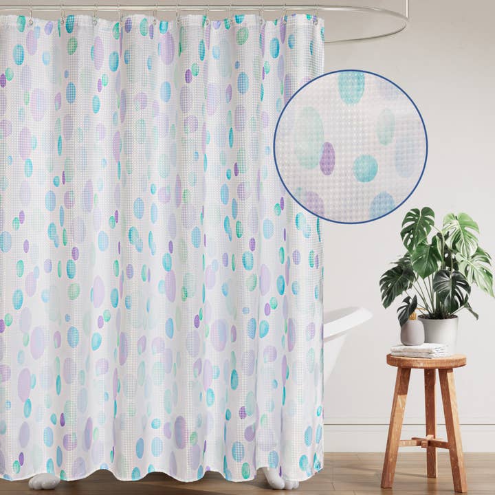 Tenda da doccia con texture a punti di pittura ad acquerello, 72"x72" per la vendita all'ingrosso da parte di Awesome Home