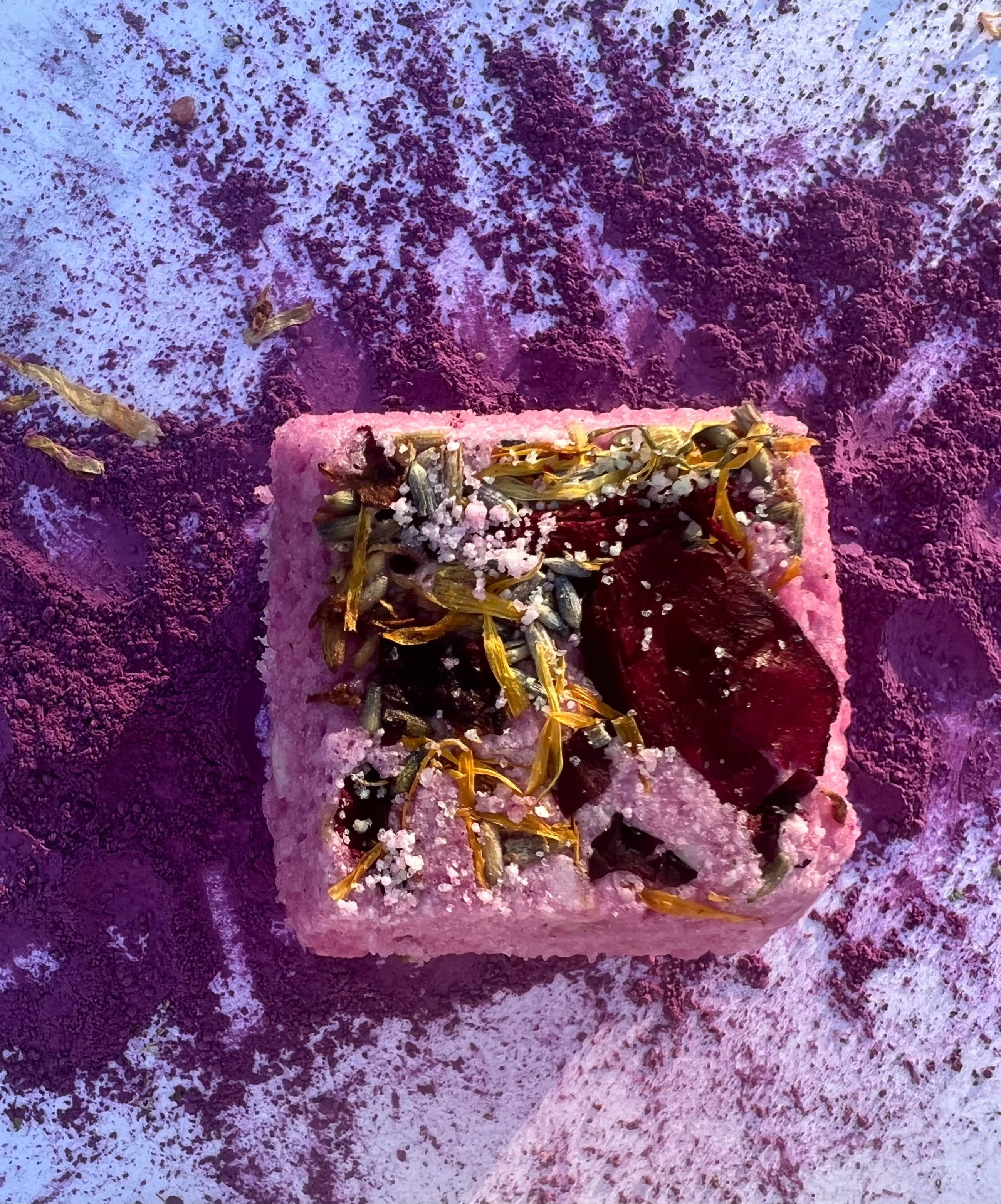 Villa Bain - Wholesale Bath Bomb/Fizz - Luxe Bath Cube -Lavender1
