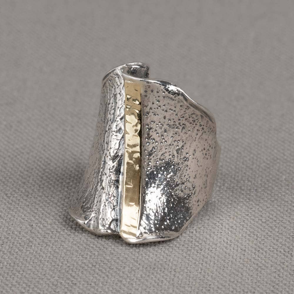 Jéh Jewels - Wholesale Band/gestapelde ring - Ring zilver + 9 karaat