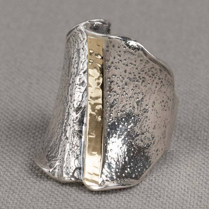 Jéh Jewels - Wholesale Band/gestapelde ring - Ring zilver + 9 karaat0