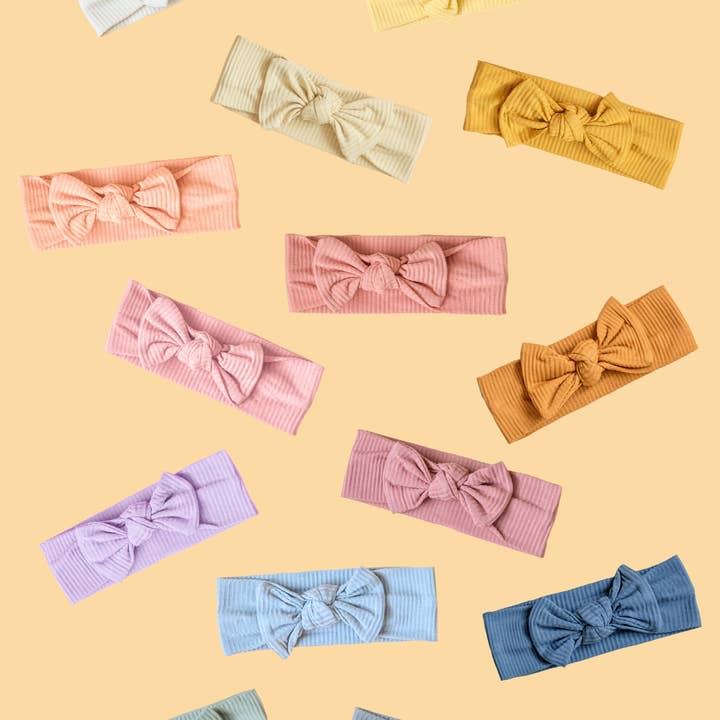 Kiin Baby - Wholesale Fashion Headband - Baby - Bamboo Stretch Bow Headband