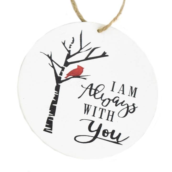 David Christopher's Collection - Wholesale Ornament - 4" "I Am Always With You" Cardinal Ornament