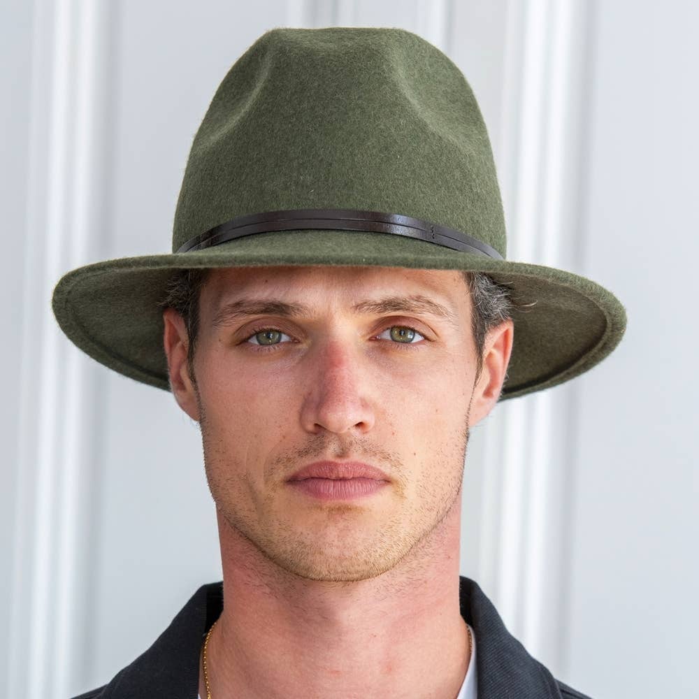 TRAVAUX EN COURS... - Wholesale Fedora - Women's - FELT HAT - leather band, sewn brim70