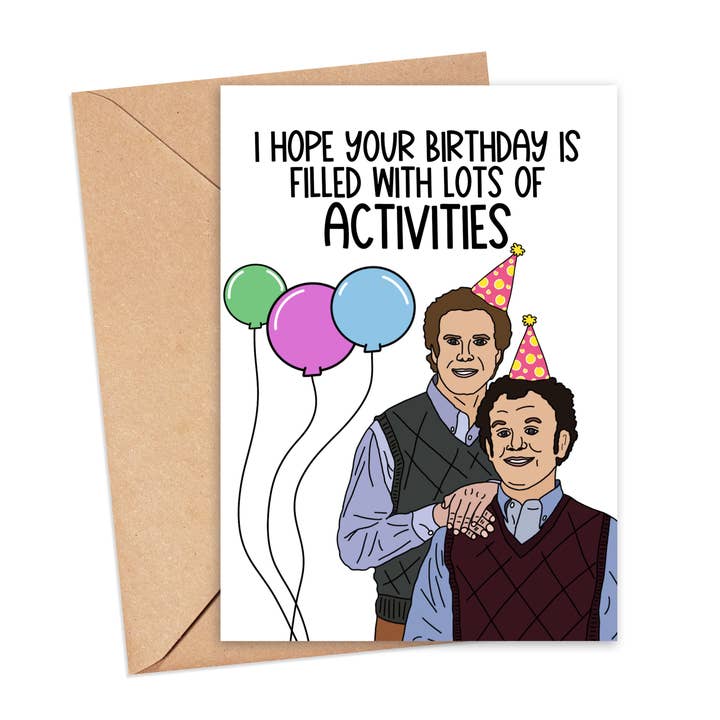 Step Bro Birthday Activities Card for wholesale by Saucy Avocado