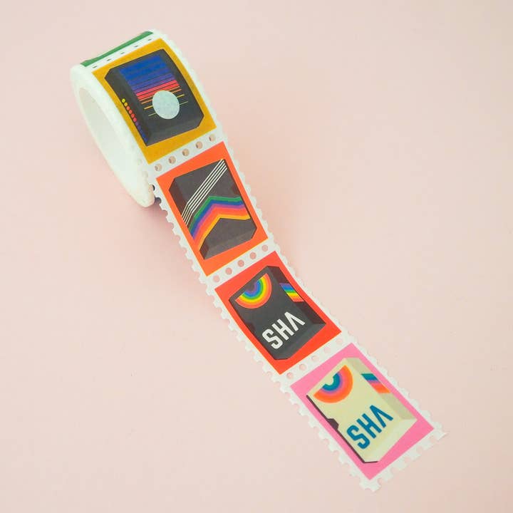 VHS Stamp Washi Tape for wholesale by Hand Over Your Fairy Cakes