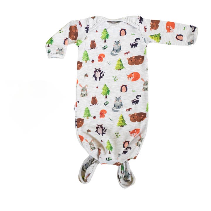 Vestaglia annodata in morbido cotone con animali del bosco per la vendita all'ingrosso da parte di TeoBee