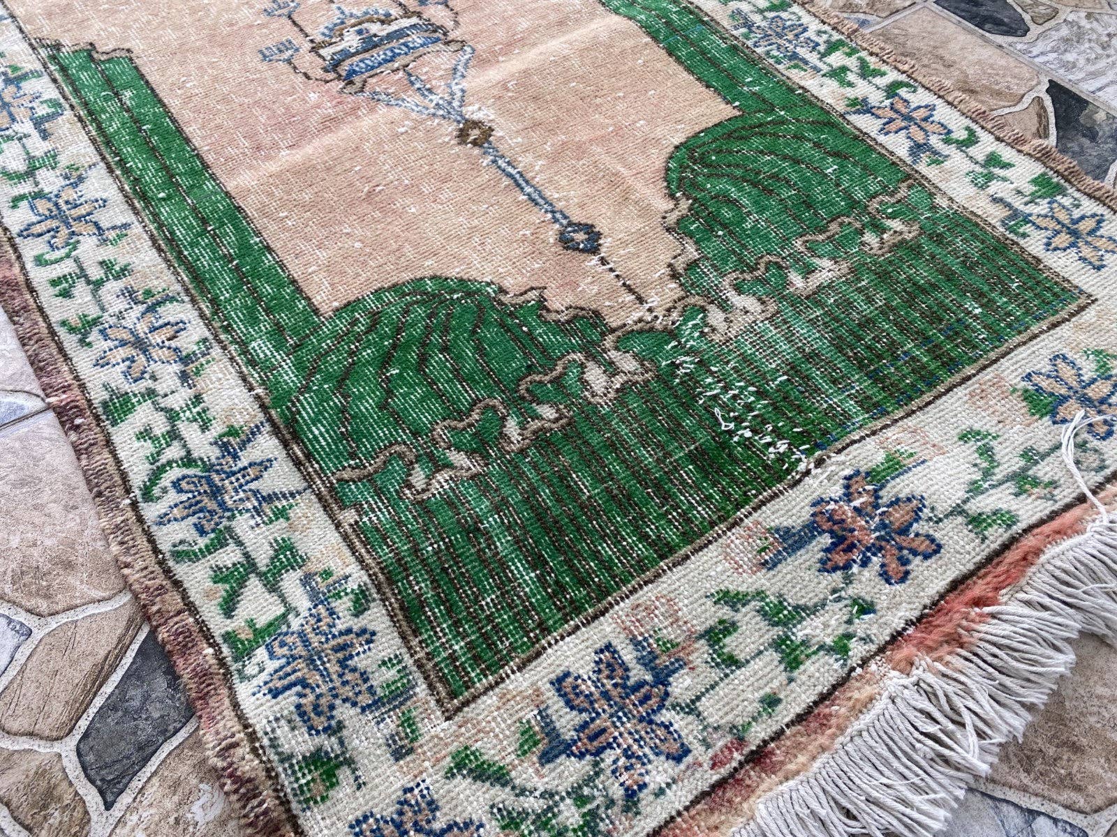 Oushak Rugs - Wholesale Area Rug - Vintage Anatolian Hand-Knotted Wool Tribal Geometric Rug 2x49