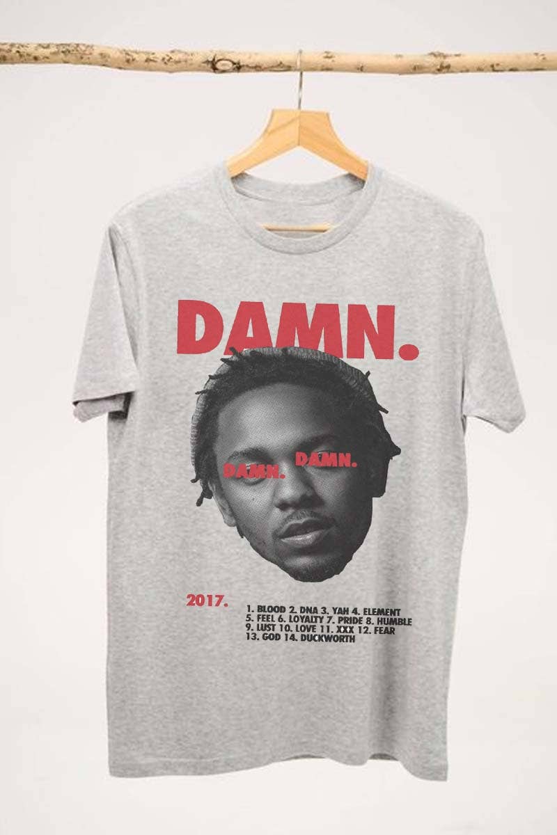 HARANG - Wholesale Screen Printed T-Shirt - Unisex - M9200 - DAMN  graphic  tee 3