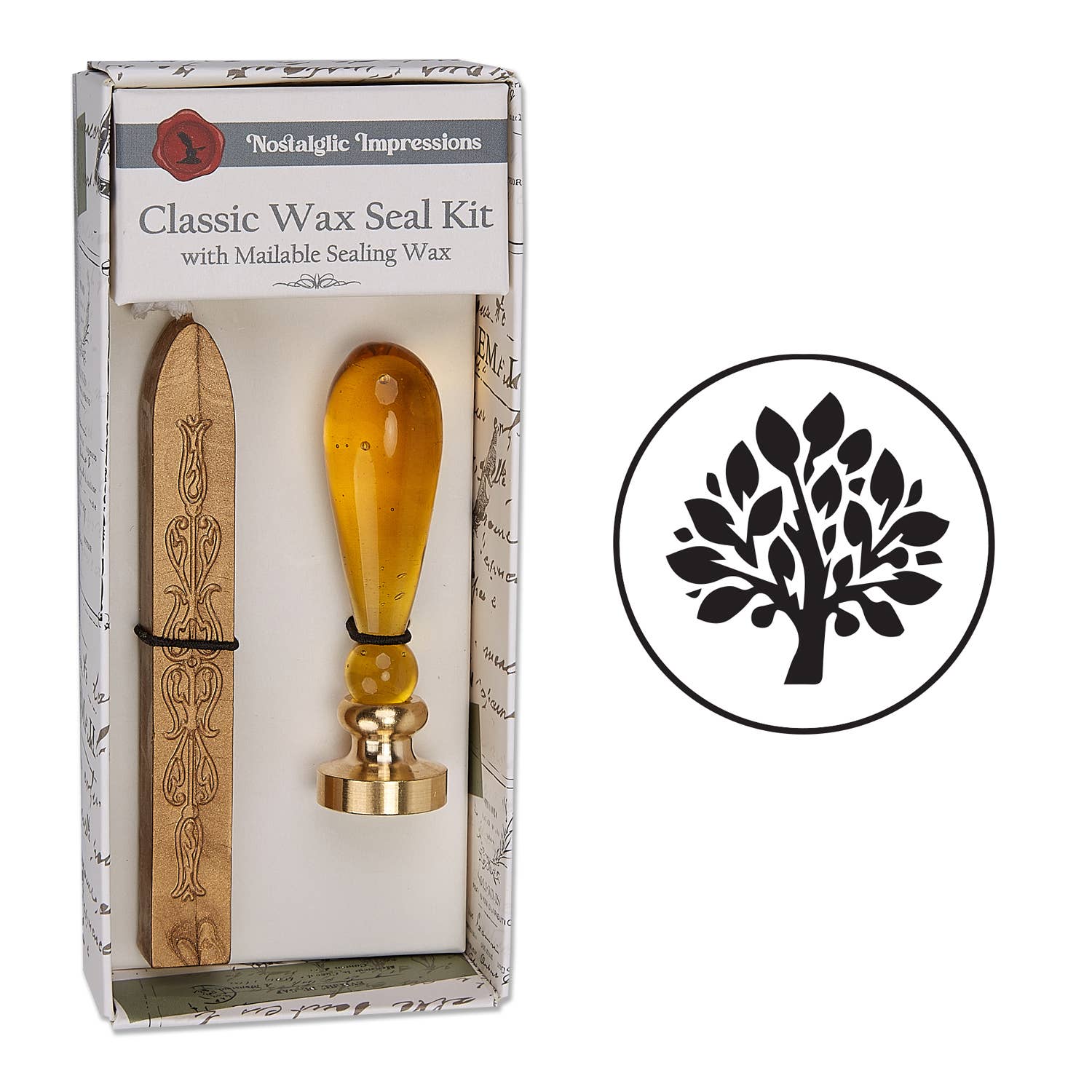 Freund Mayer & Co. - Wholesale Sealing Wax - Murano Glass handle Wax Seal Kits-12 popular symbols0