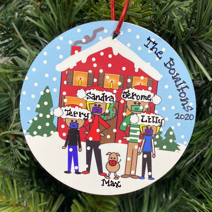 Red House Family Boy and Girl (Brown) for wholesale by The Polka Dot Box