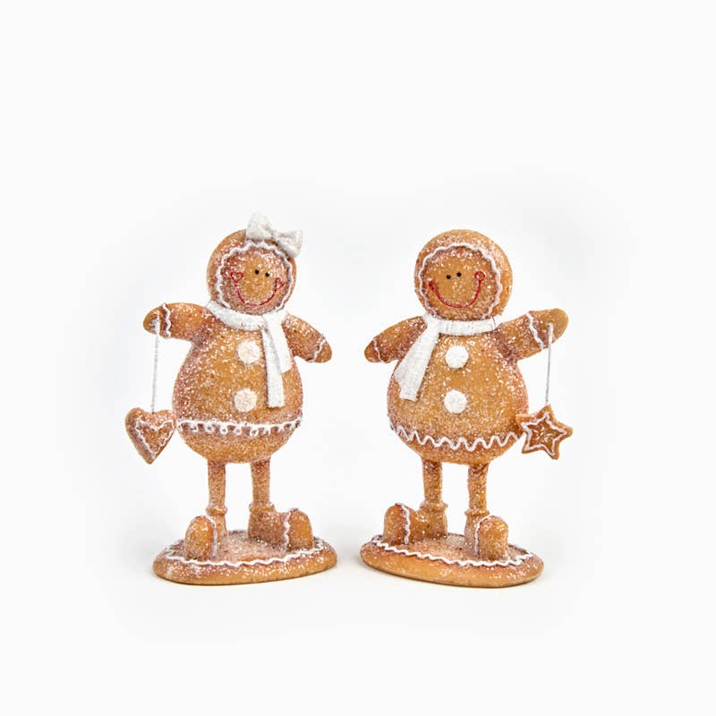 Heaven Sends - Wholesale Christmas Decoration - STANDING GINGERBREAD PEOPLE MIX