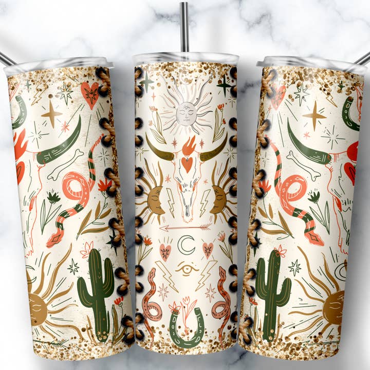 Western Tumbler, Country Tumbler, Country Cup for wholesale by So Peachy Designs