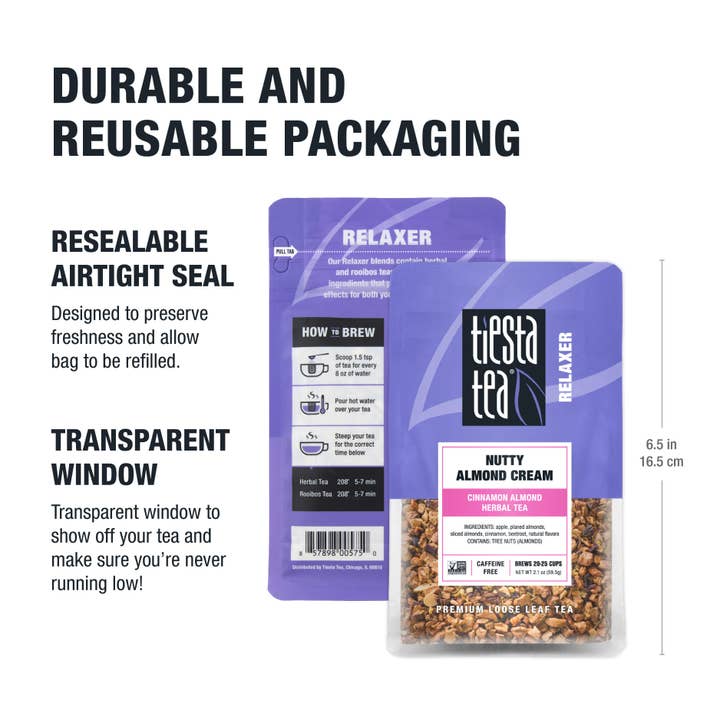 Tiesta Tea Company - Wholesale Loose tea - Nutty Almond Cream - Cinnamon Almond Herbal Tea20