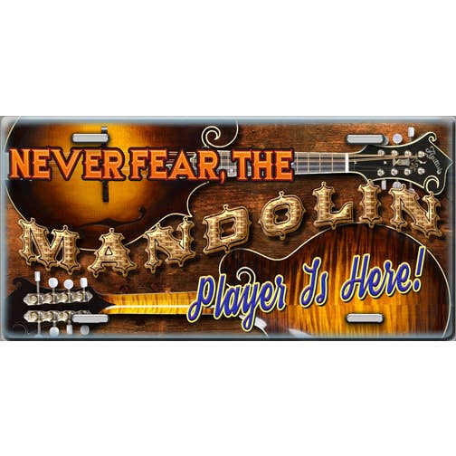 Frygt aldrig, Mandolin-spilleren er her nummerplade for engroshandel hos Make It Yours