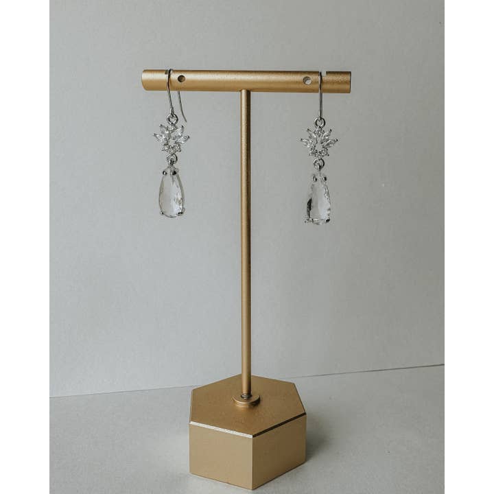 Clay & Fern Co. - Wholesale Dangle Earrings - Naomi Earrings - Silver Wedding Earrings1