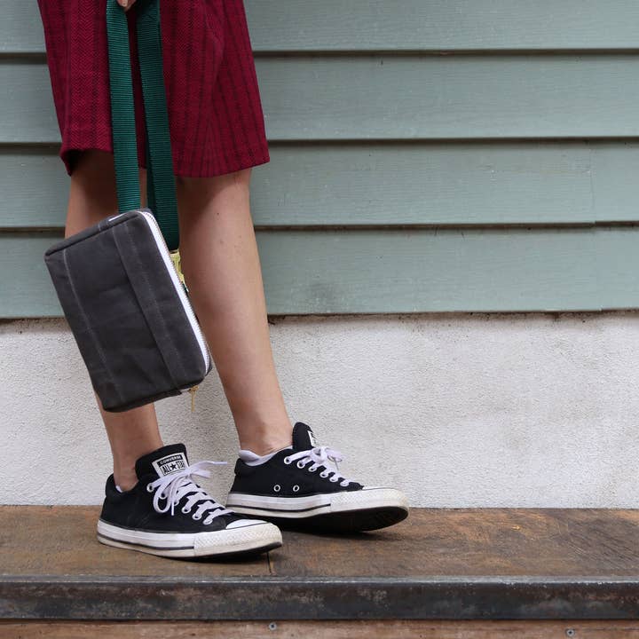 THE Concert Bag / waxed canvas belt bag for wholesale by Newton Supply Co