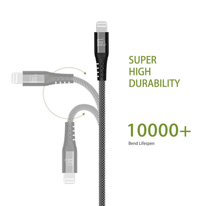 LAX Gadgets - Wholesale Charging cable - Iphone To USB-C Cable, 1 Foot—Retail Packaging12