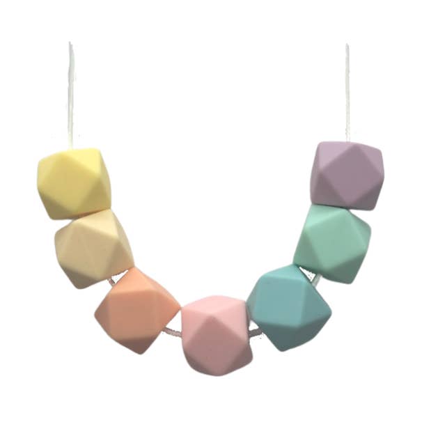 Teething Necklace - Rainbow for wholesale by LouLou’s by Lourdes