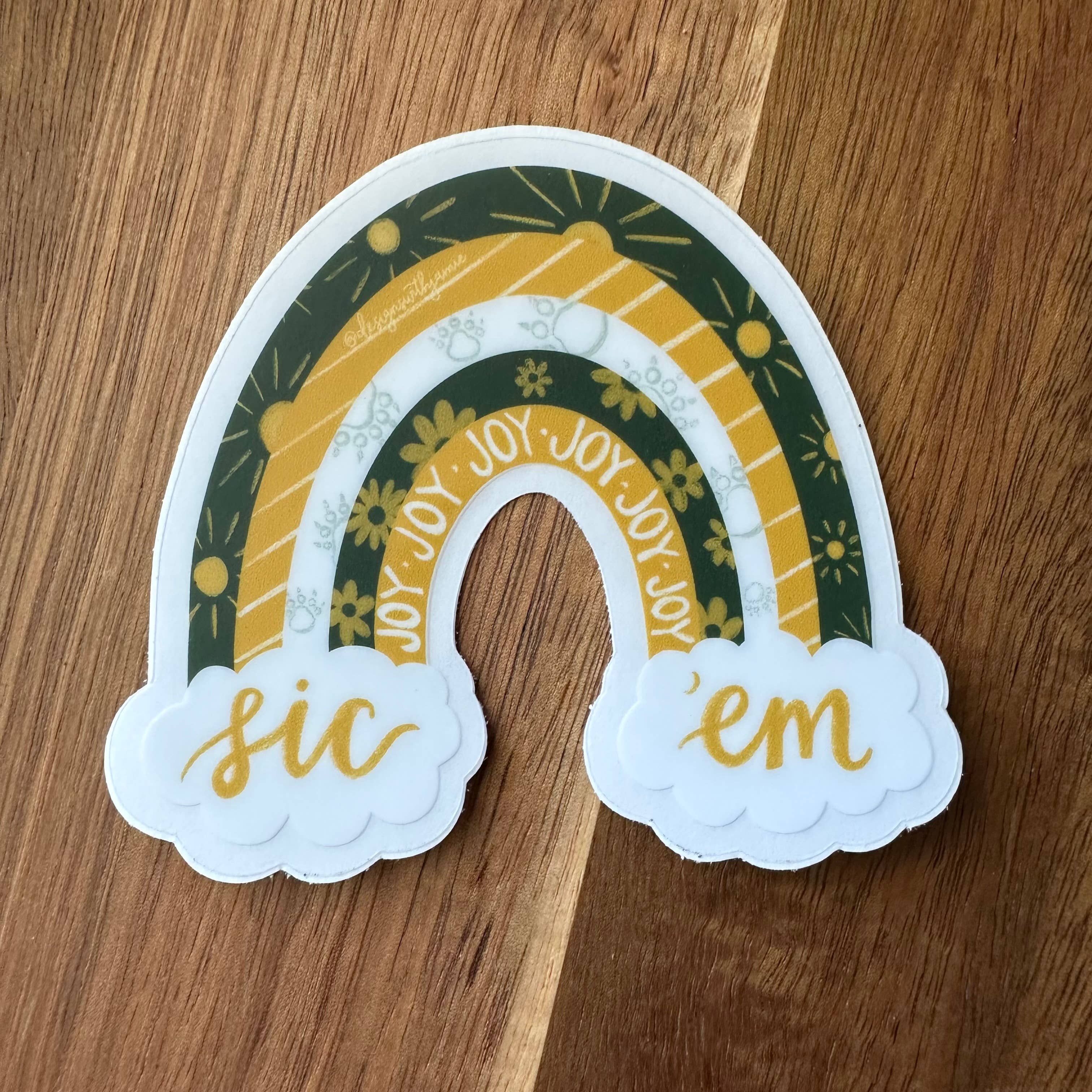 Designs with Jamie – wholesale Klistermärke – Sic 'Em Bears Baylor klar klistermärke2