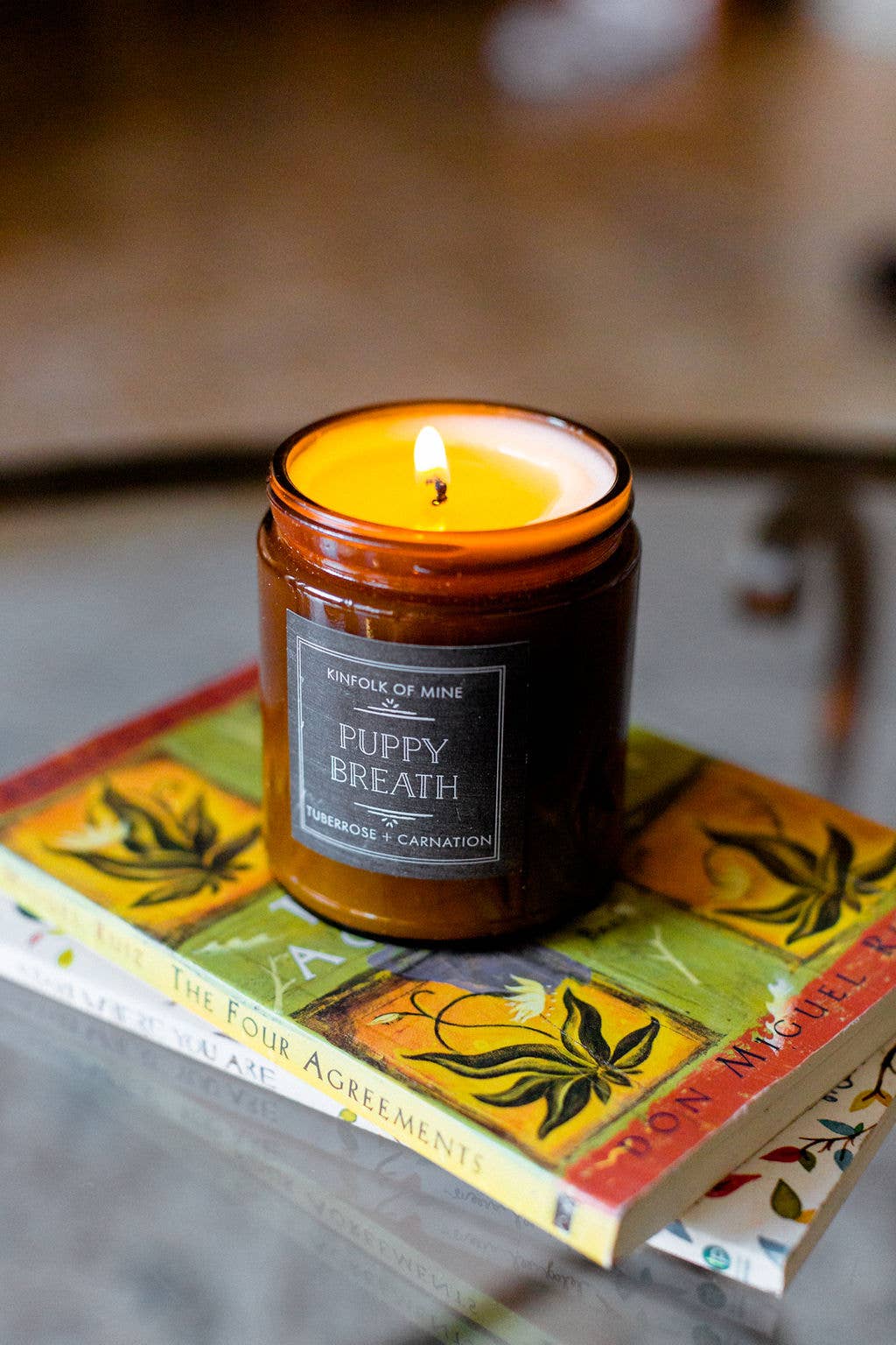 Kinfolk of Mine - Wholesale Jar/Filled Candle - Puppy Breath 9oz Candle1