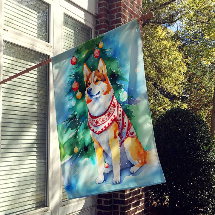 Siberian Husky Christmas House Flag DAC3658 for wholesale by Caroline's Treasures