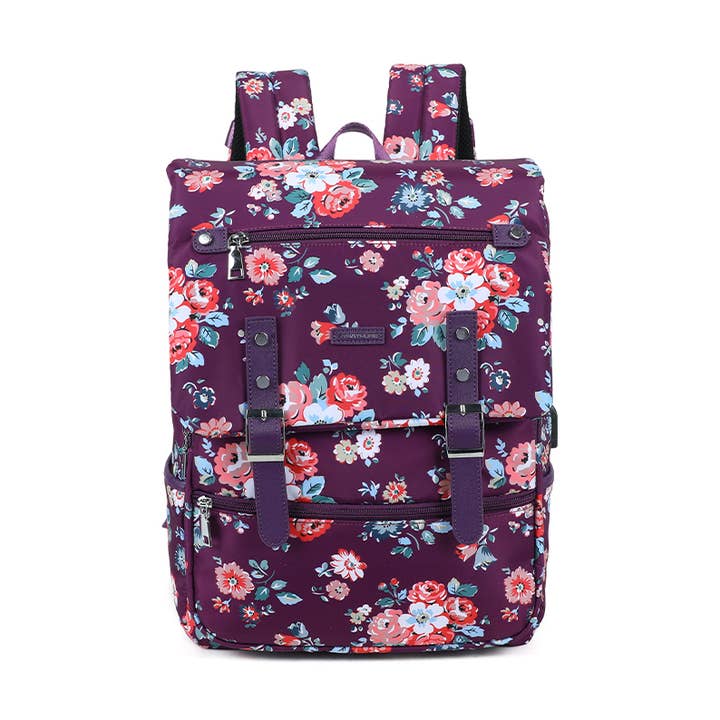 Mochila Floral Púrpura Strathurie para venta al por mayor de Strathurie